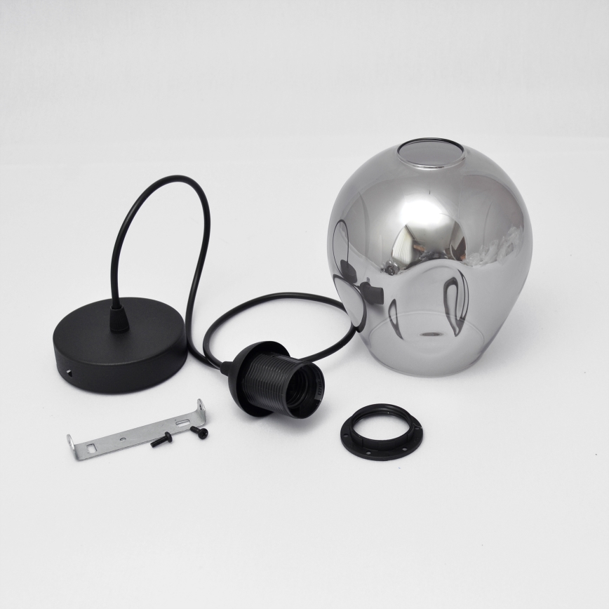 Подвесная люстра LILI 1xE27/15W/230V черный/серый