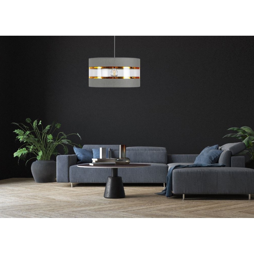 Подвесная люстра LIND 1xE27/60W/230V серый