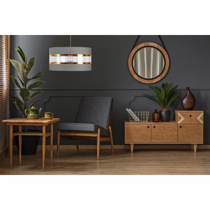 Подвесная люстра LIND 1xE27/60W/230V серый