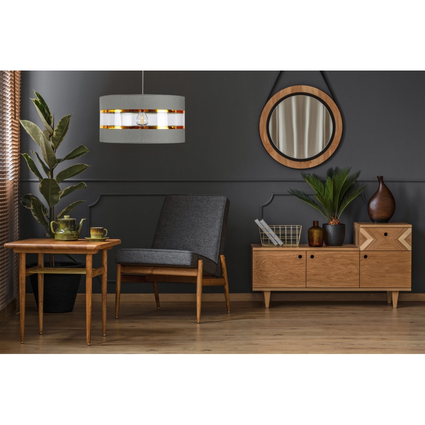 Подвесная люстра LIND 1xE27/60W/230V серый