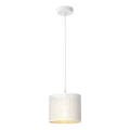 Подвесная люстра LOFT SHADE 1xE27/60W/230V диаметр 18 см белая/золотая