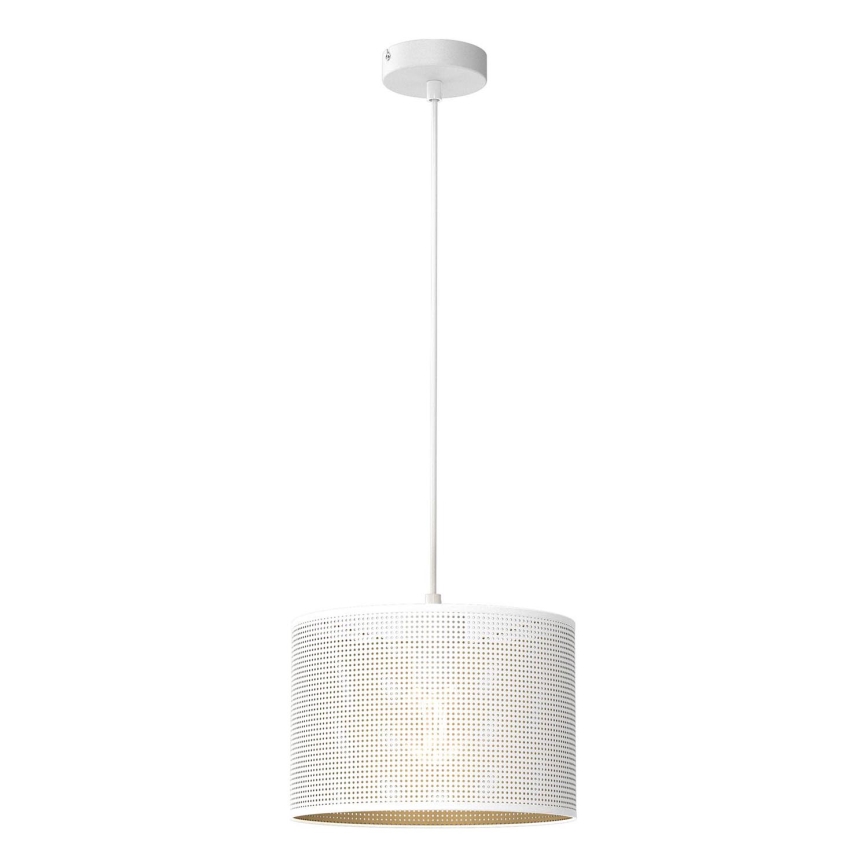 Подвесная люстра LOFT SHADE 1xE27/60W/230V диаметр 25 см белая/золотая