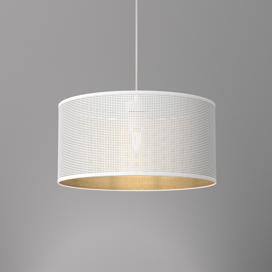 Подвесная люстра LOFT SHADE 1xE27/60W/230V диаметр 40 см белая/золотая