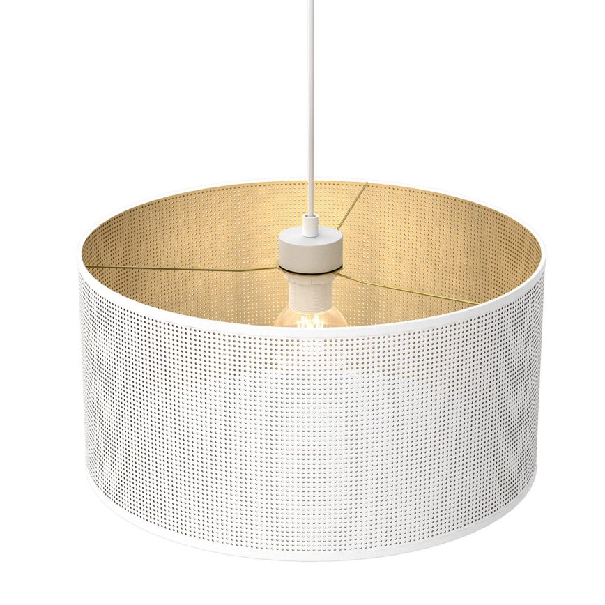 Подвесная люстра LOFT SHADE 1xE27/60W/230V диаметр 40 см белая/золотая
