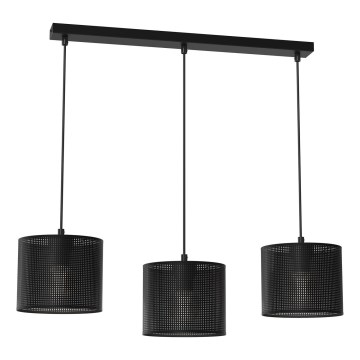 Подвесная люстра LOFT SHADE 3xE27/60W/230V черная