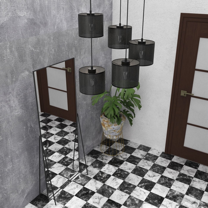 Подвесная люстра LOFT SHADE 5xE27/60W/230V черная