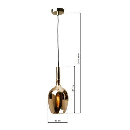 Подвесная люстра LUGANO 1xE14/40W/230V золотой