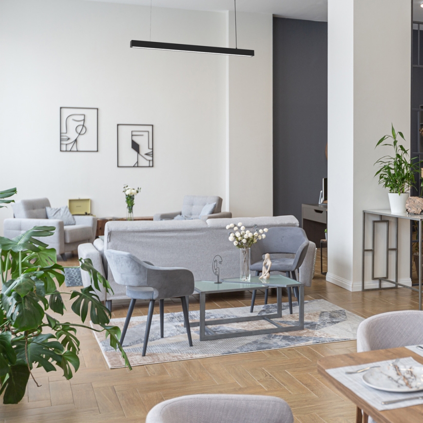 Подвесная люстра LUNGO T8 1xG13/18W/230V черный