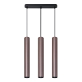 Подвесная люстра LUNGOMARE 3xGU10/10W/230V матовый хром