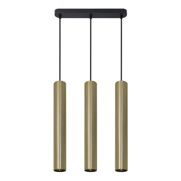 Подвесная люстра LUNGOMARE 3xGU10/10W/230V золотистый