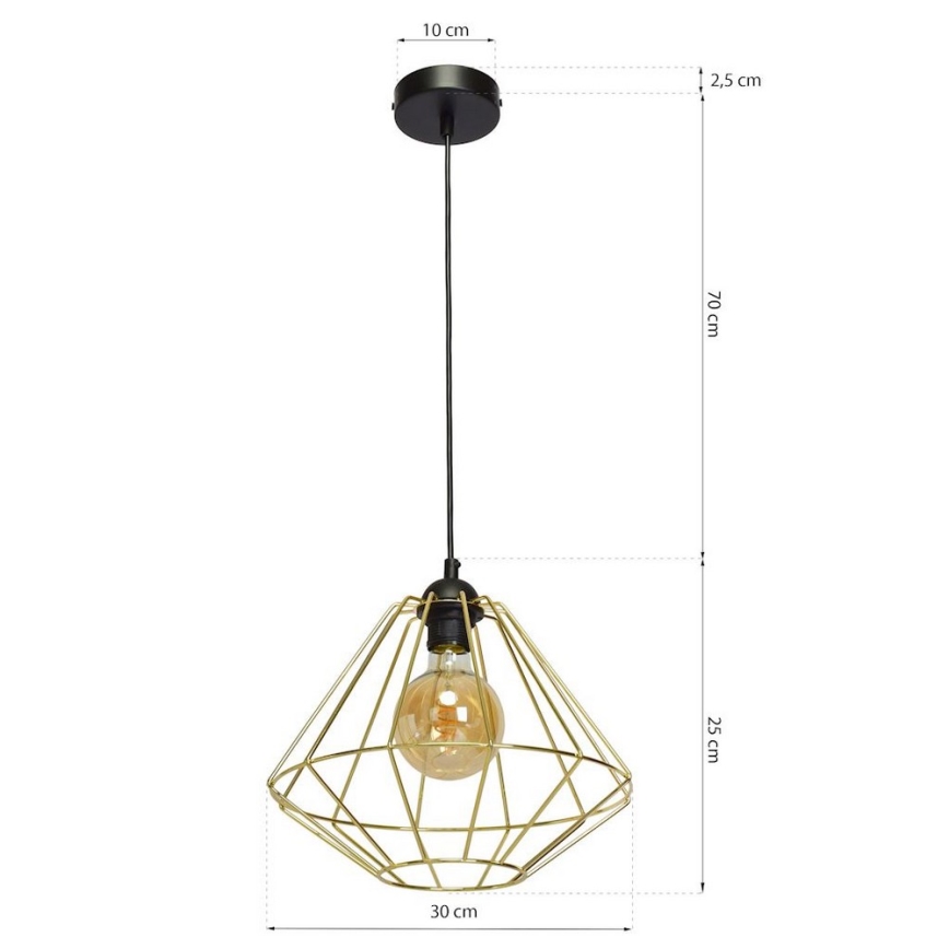 Подвесная люстра LUPO 1xE27/60W/230V