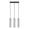 Подвесная люстра LUVO 3xGU10/40W/230V бетон/черный