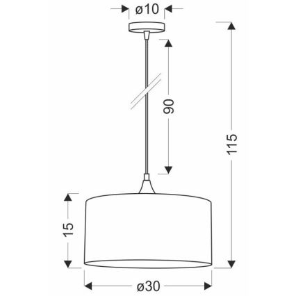 Подвесная люстра MALOTO 1xE27/60W/230V зеленый