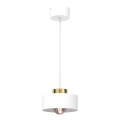 Подвесная люстра MARTI 1xE27/15W/230V белый/золотистый