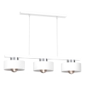 Подвесная люстра MARTI 3xE27/15W/230V белый/блестящий хром