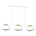 Подвесная люстра MARTI 3xE27/15W/230V белый/золотистый
