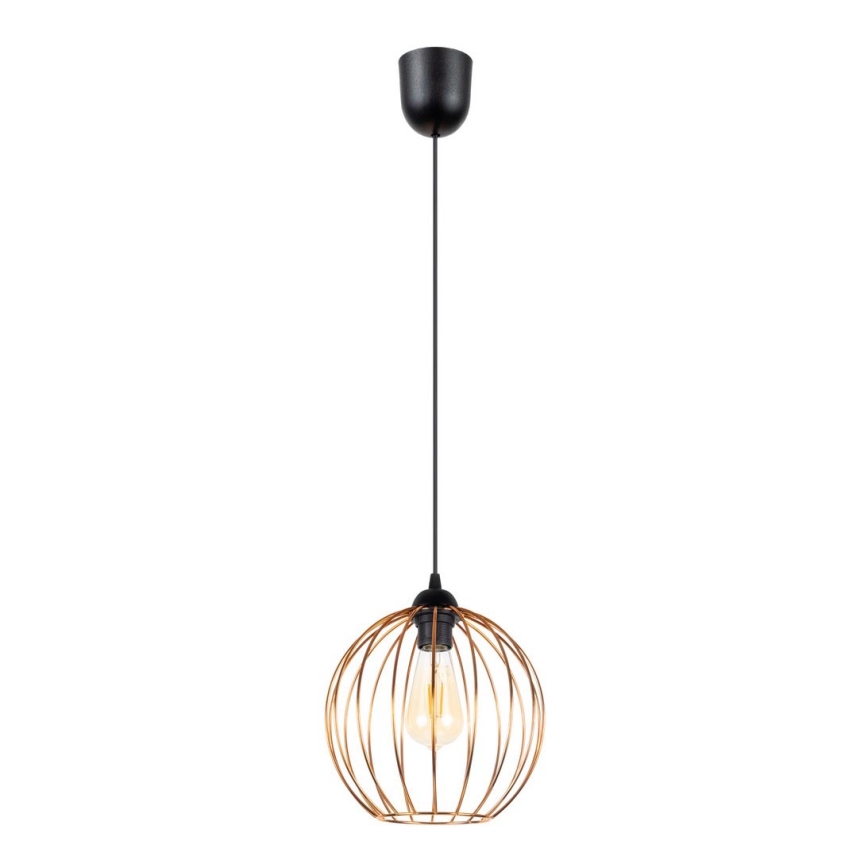 Подвесная люстра MATT 1xE27/60W/230V черная/медная