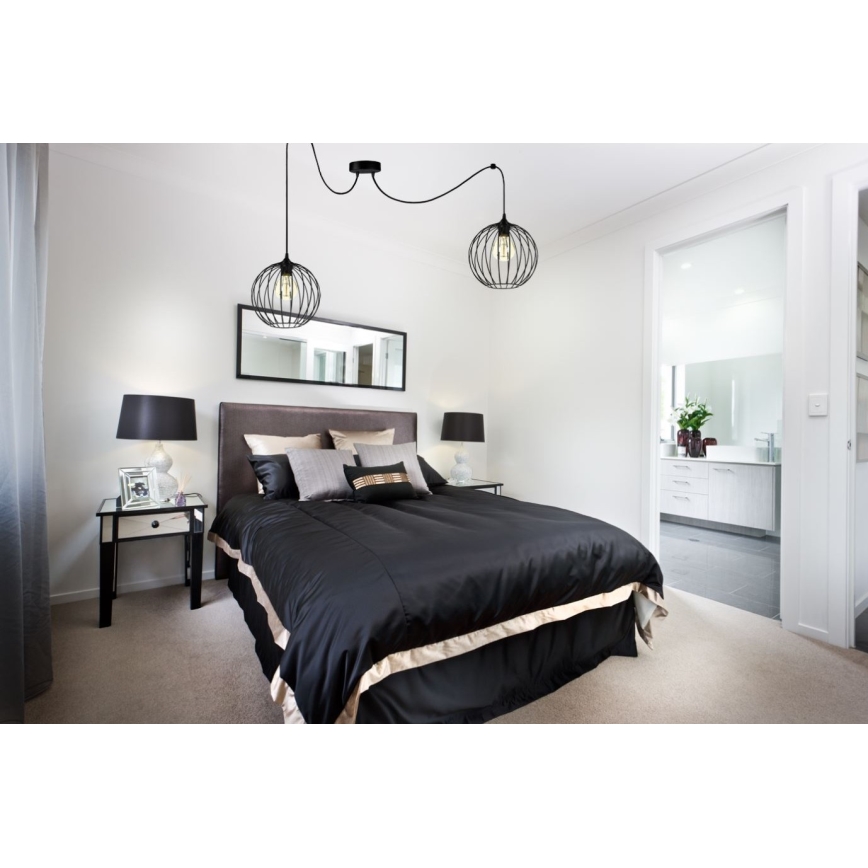 Подвесная люстра MATT 2xE27/60W/230V паук