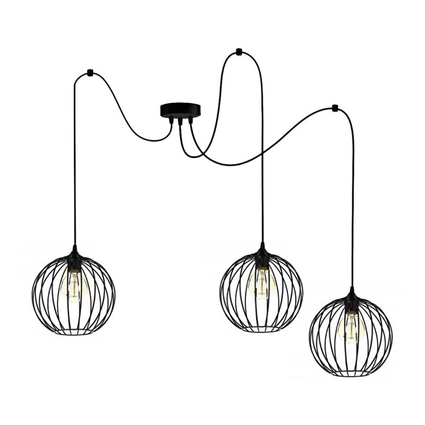 Подвесная люстра MATT 3xE27/60W/230V паук
