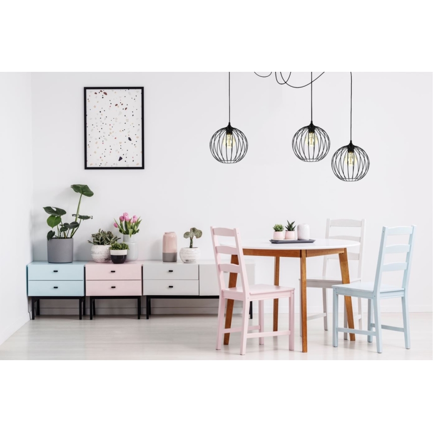 Подвесная люстра MATT 3xE27/60W/230V паук