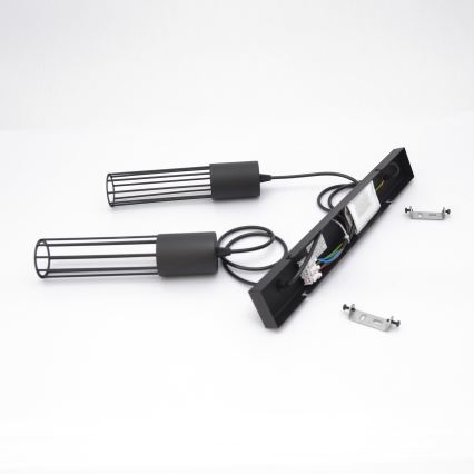 Подвесная люстра MELODY 2xE27/15W/230V черный