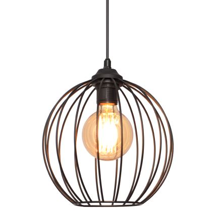 Подвесная люстра MERCURE 1xE27/15W/230V ⌀ 24 cm черная