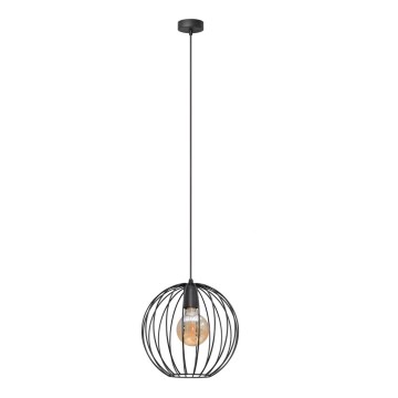 Подвесная люстра MERCURE 1xE27/15W/230V ⌀ 30 cm черная