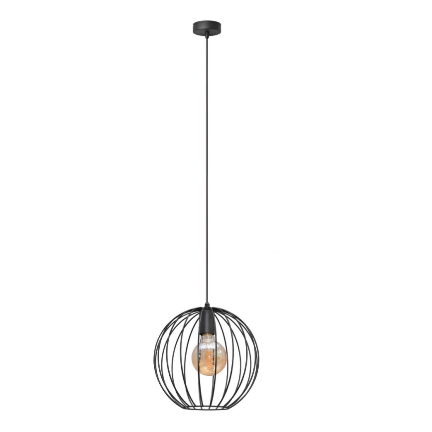 Подвесная люстра MERCURE 1xE27/15W/230V ⌀ 30 cm черная