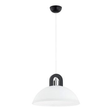 Подвесная люстра MIGOT 1xE27/15W/230V черный/блестящий хром