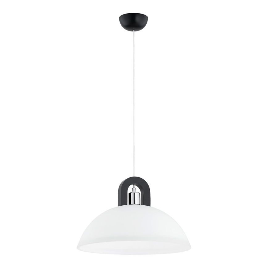 Подвесная люстра MIGOT 1xE27/15W/230V черный/блестящий хром