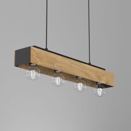 Подвесная люстра MILUZA 4xE27/15W/230V
