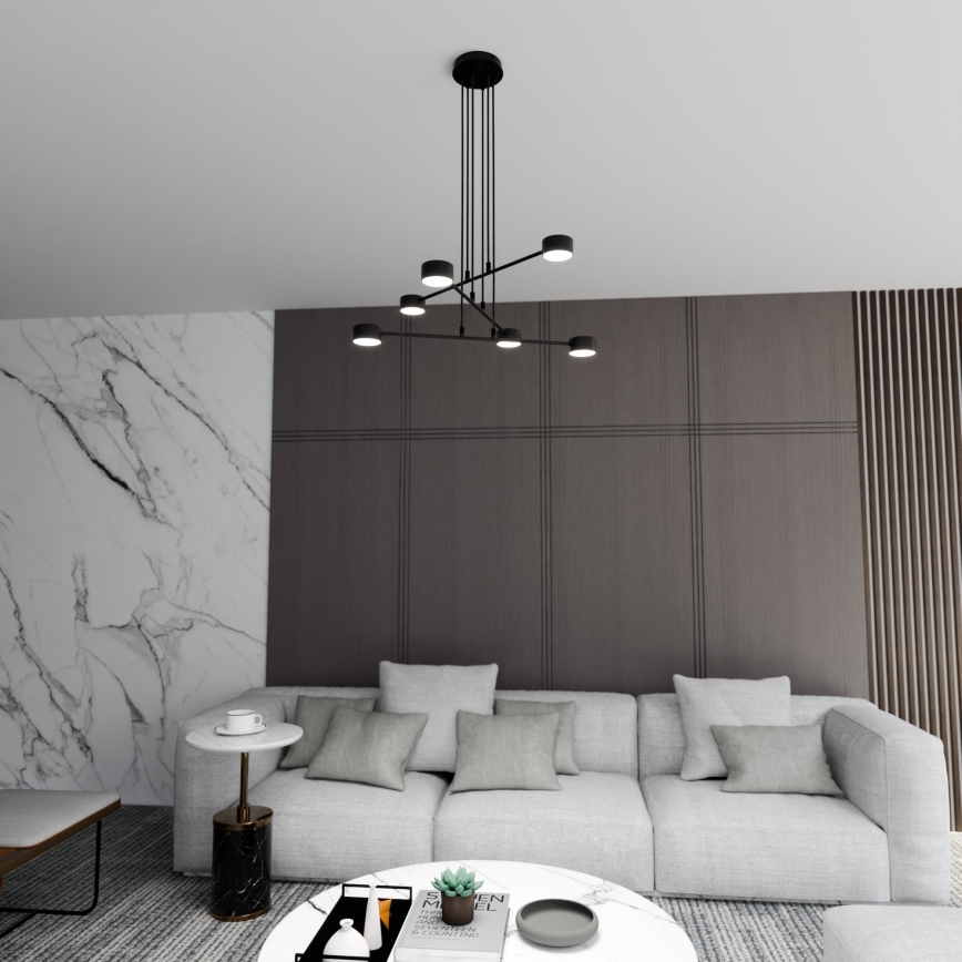 Подвесная люстра MODUS 6xGX53/10W/230V черный