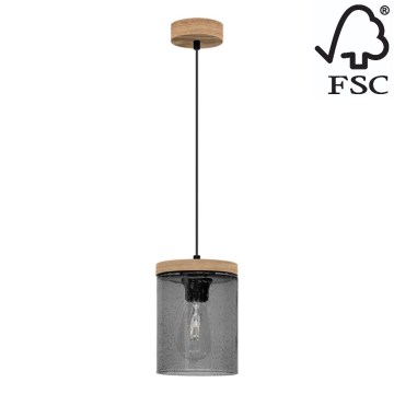Подвесная люстра MONSUN 1xE27/60W/230V сосна - сертифицировано FSC