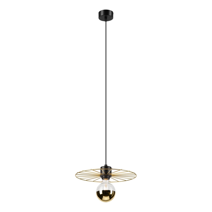 Подвесная люстра MONTANA 1xE27/15W/230V диаметр 30 см золотистый/черный