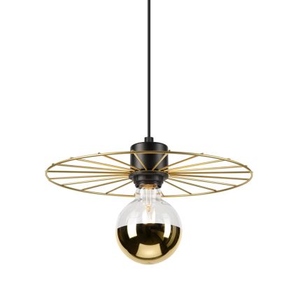 Подвесная люстра MONTANA 1xE27/15W/230V диаметр 30 см золотистый/черный