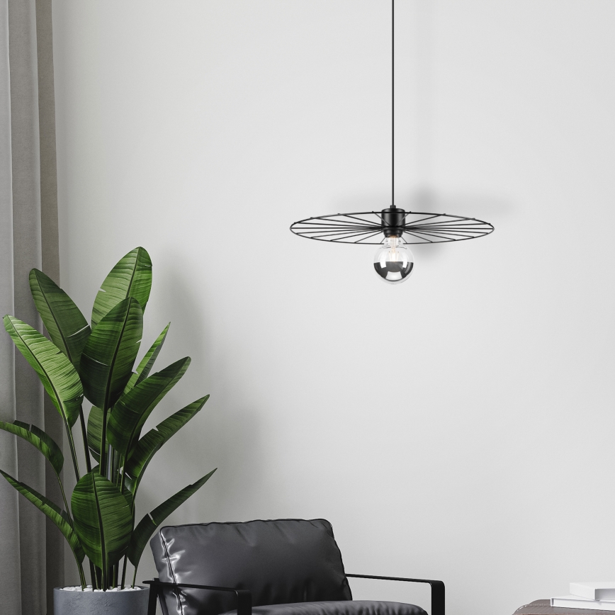 Подвесная люстра MONTANA 1xE27/15W/230V диаметр 45 см черный