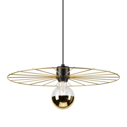 Подвесная люстра MONTANA 1xE27/15W/230V диаметр 45 см золотистый/черный