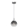 Подвесная люстра MONTE 1xE27/60W/230V ⌀ 15 cm матовый хром