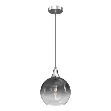 Подвесная люстра MONTE 1xE27/60W/230V ⌀ 20 cm матовый хром