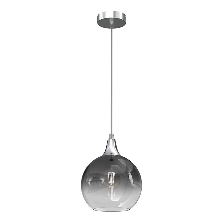 Подвесная люстра MONTE 1xE27/60W/230V ⌀ 20 cm матовый хром