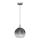 Подвесная люстра MONTE 1xE27/60W/230V ⌀ 20 cm матовый хром