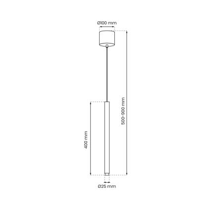 Подвесная люстра MONZA 1xG9/8W/230V золотой