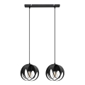 Подвесная люстра MOONLIGHT 2xE27/15W/230V черная