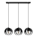 Подвесная люстра MOONLIGHT 3xE27/15W/230V черная