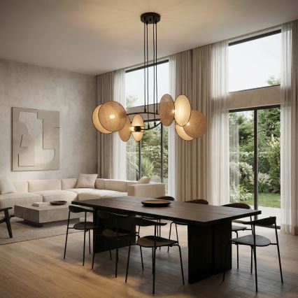 Подвесная люстра MOTIF 4xE14/10W/230V бежевый