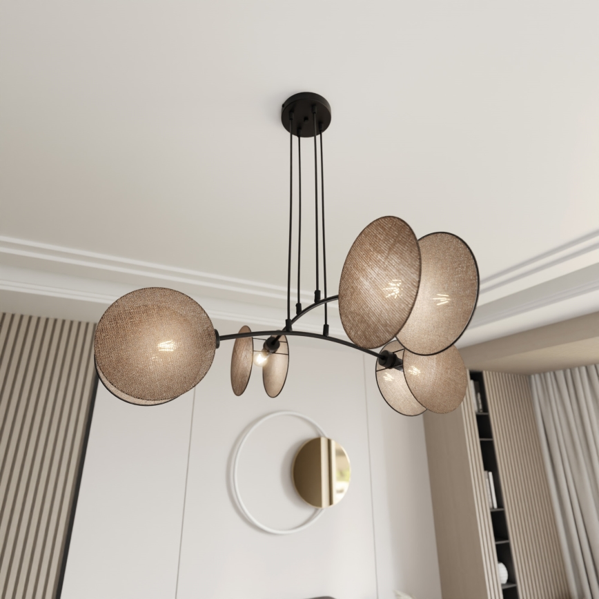 Подвесная люстра MOTIF 4xE14/10W/230V бежевый