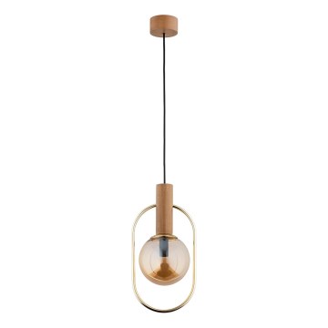 Подвесная люстра MUFI 1xE14/10W/230V золотая/бежевая