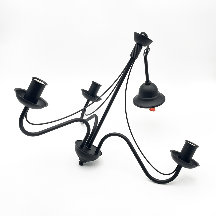 Подвесная люстра на цепи ANTON 3xE14/15W/230V чёрная