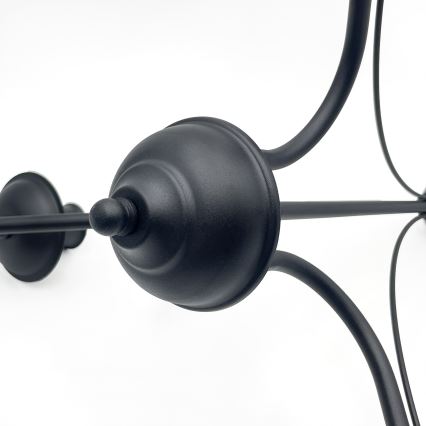 Подвесная люстра на цепи ANTON 3xE14/15W/230V чёрная