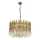 Подвесная люстра на цепи CRYSTALLINE 8xE27/40W/230V, Ø 60 см, латунь